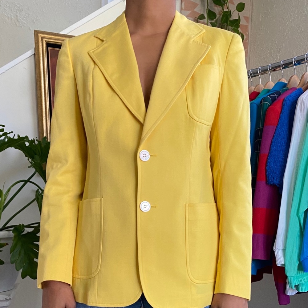 J.G. Hook Vintage Blazer in Yellow